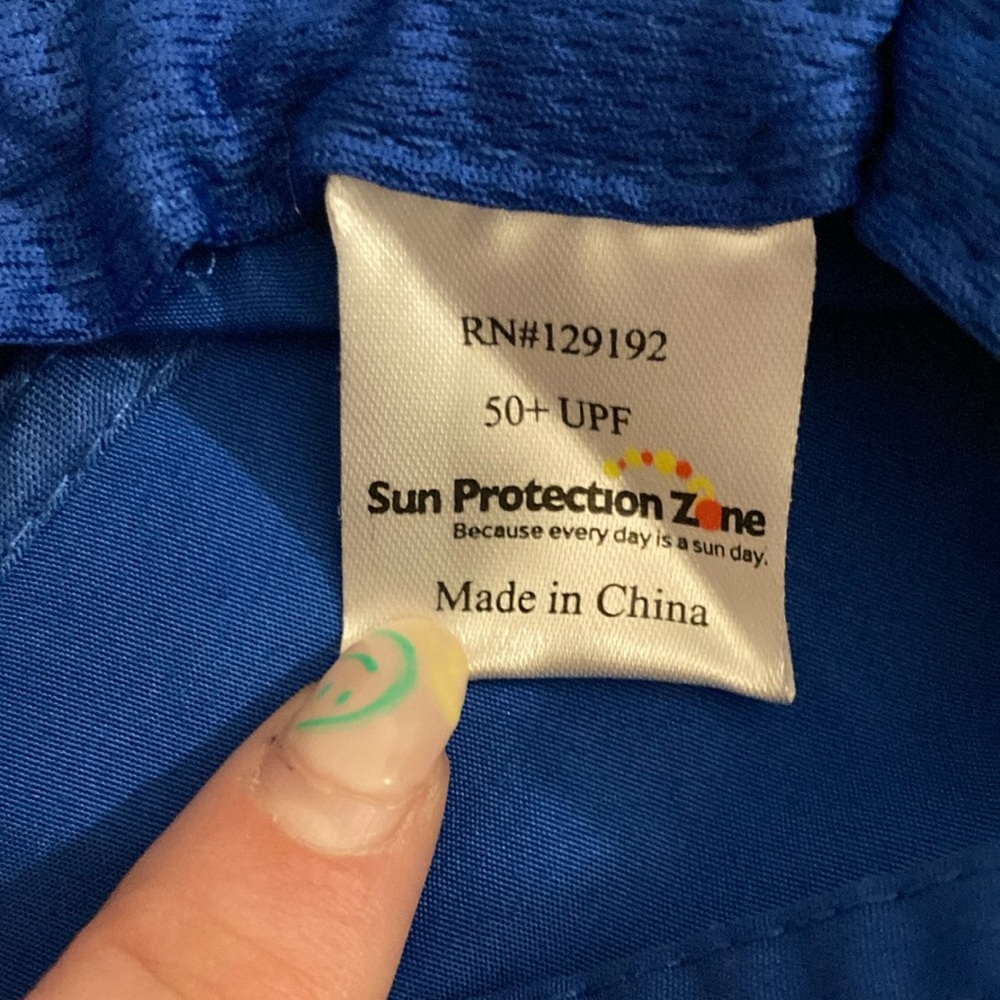 Sun Protection Zone Blue Hat - Picture 2 of 4